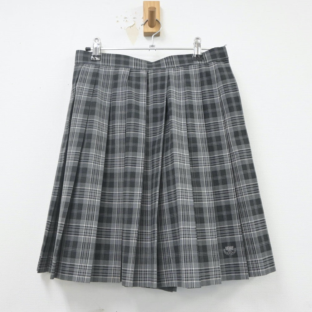 【中古】秋田県 ノースアジア大学明桜高等学校 女子制服 2点（シャツ・スカート）sf022162