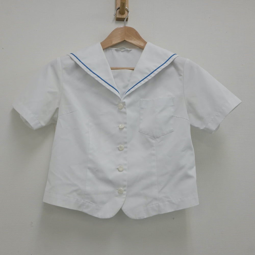 【中古】千葉県 鴨川中学校 女子制服 2点（セーラー服・スカート）sf022166