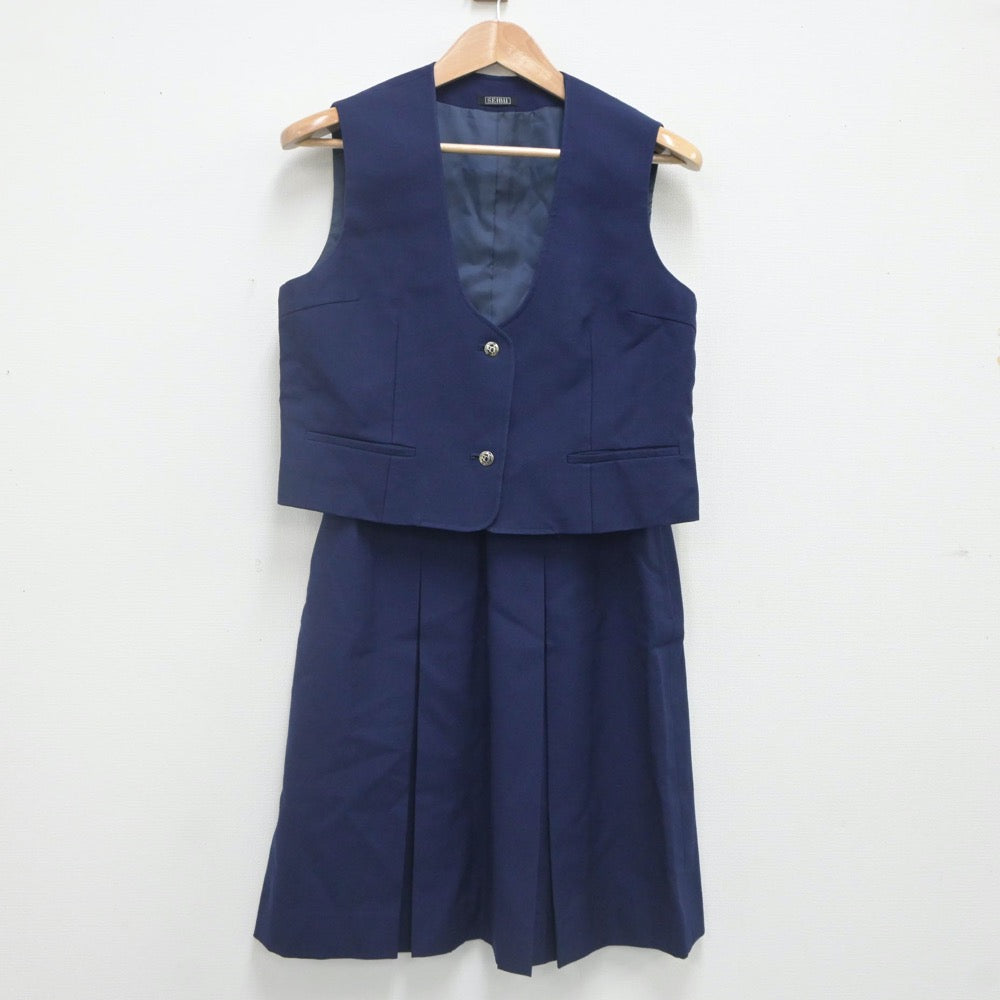 【中古】埼玉県 西武台高等学校 女子制服 3点（ブレザー・ベスト・スカート）sf022172