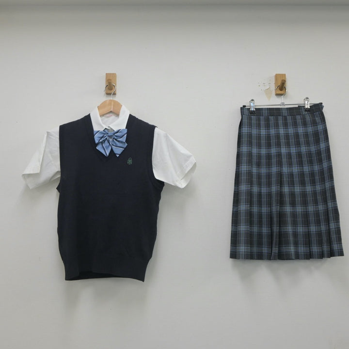 中古制服】神奈川県 横浜翠陵高等学校 女子制服 4点（ニットベスト・シャツ・スカート）sf022176【リサイクル学生服】 | 中古制服通販パレイド