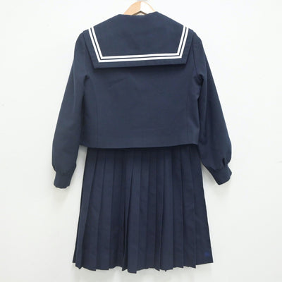 【中古】愛知県 犬山高等学校 女子制服 3点（セーラー服・スカート）sf022180