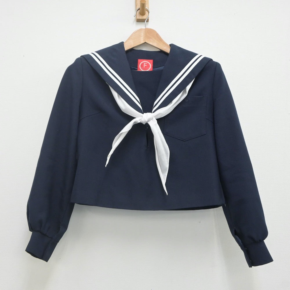 【中古】愛知県 犬山高等学校 女子制服 3点（セーラー服・スカート）sf022180