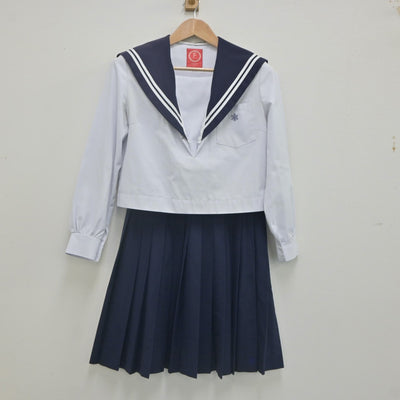 【中古】愛知県 犬山高等学校 女子制服 3点（セーラー服・セーラー服）sf022182