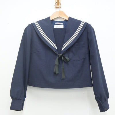 【中古】愛知県 西部中学校 女子制服 3点（セーラー服・スカート）sf022184