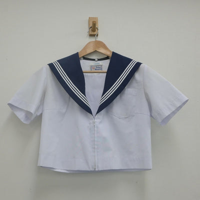 【中古】愛知県 西部中学校 女子制服 2点（セーラー服・スカート）sf022185