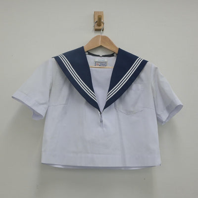 【中古】愛知県 西部中学校 女子制服 2点（セーラー服・スカート）sf022186