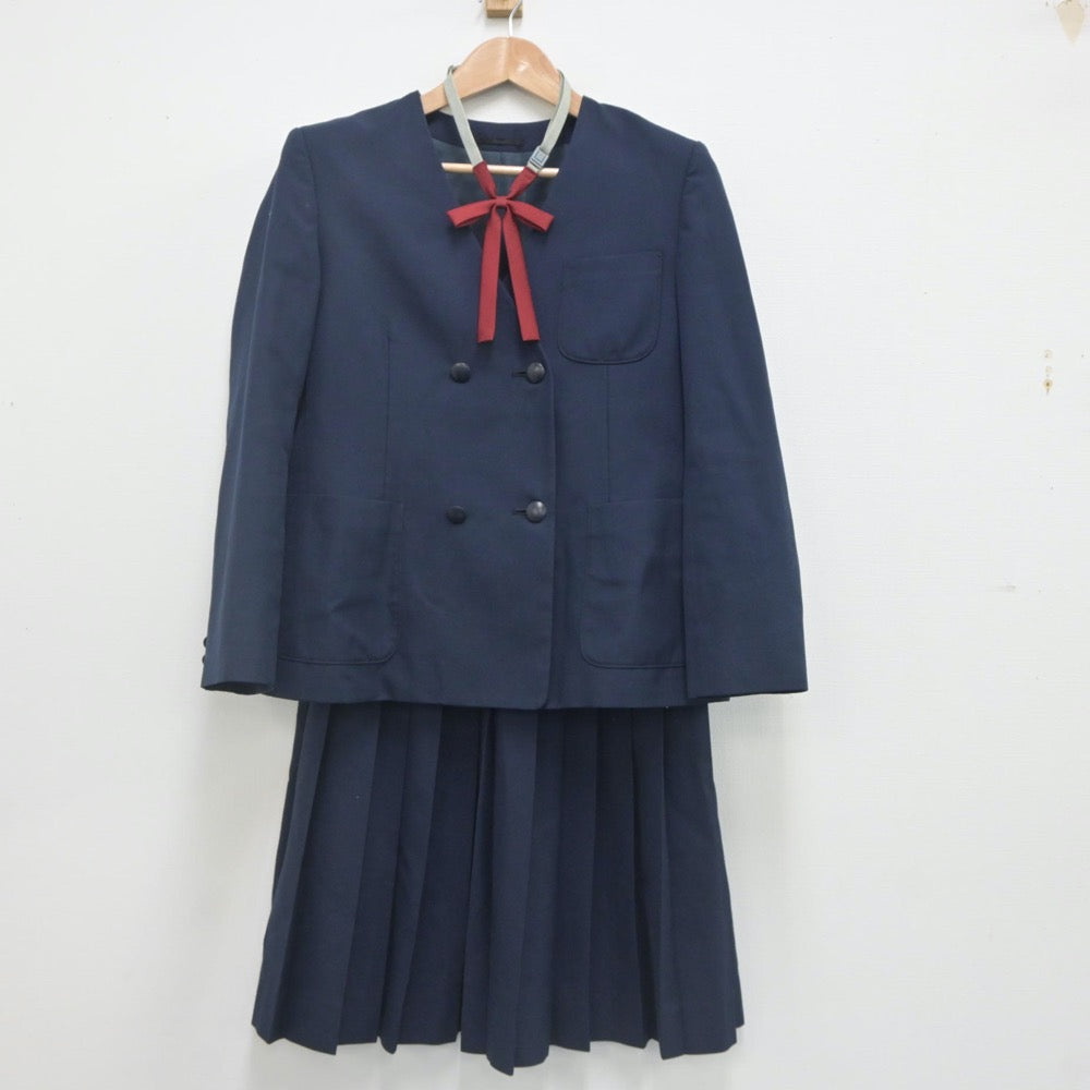 【中古】神奈川県 大沢中学校 女子制服 3点（ブレザー・スカート）sf022191