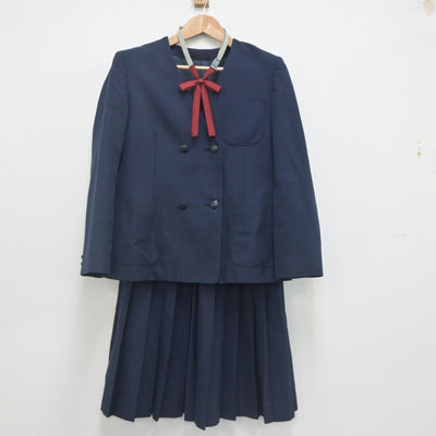 【中古】神奈川県 大沢中学校 女子制服 3点（ブレザー・スカート）sf022191