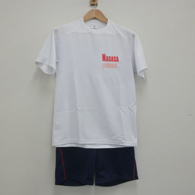 【中古】千葉県 長狭高等学校 女子制服 2点（体操服 上・体操服 下）sf022194