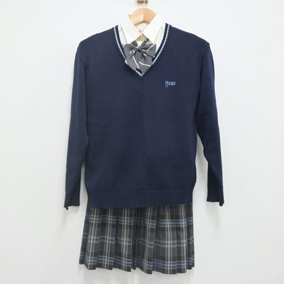 【中古】東京都 拓殖大学第一高等学校 女子制服 6点（ブレザー・ニット・シャツ・スカート）sf022198