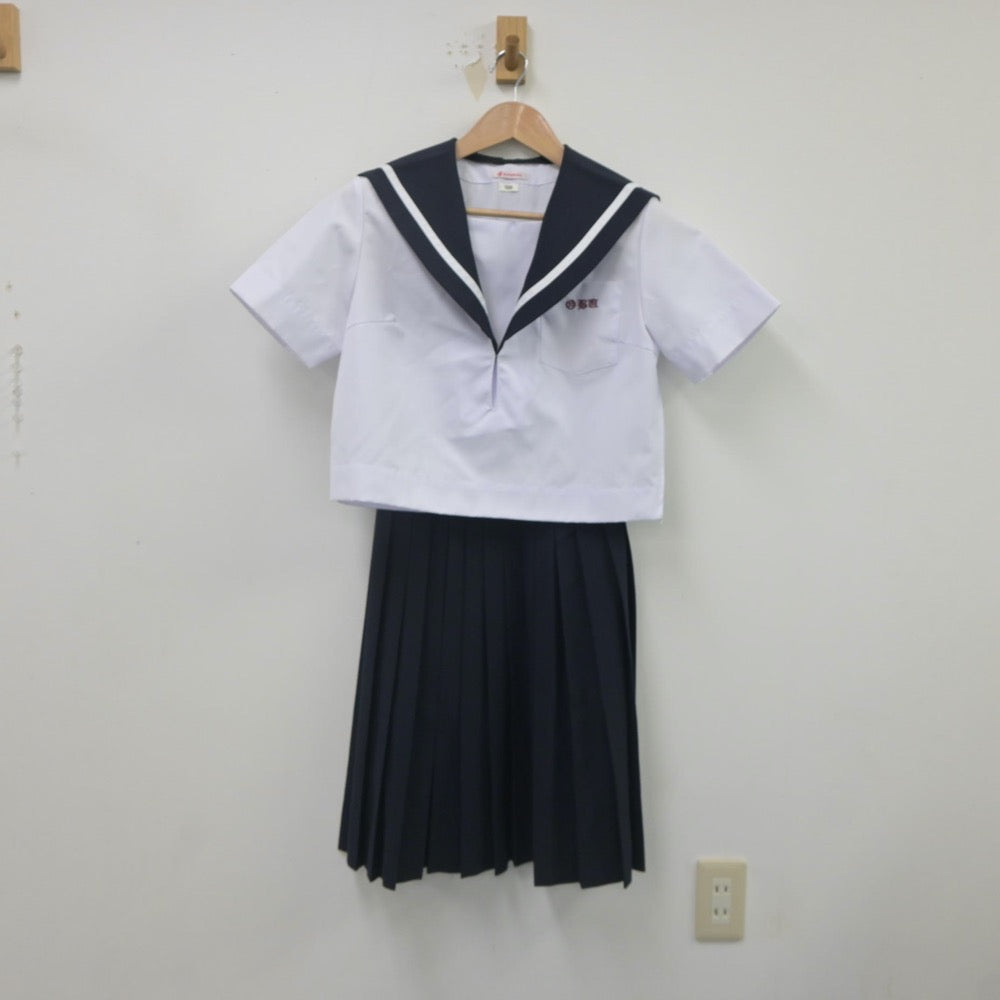 【中古】愛知県 大府高等学校 女子制服 3点（セーラー服・スカート）sf022201