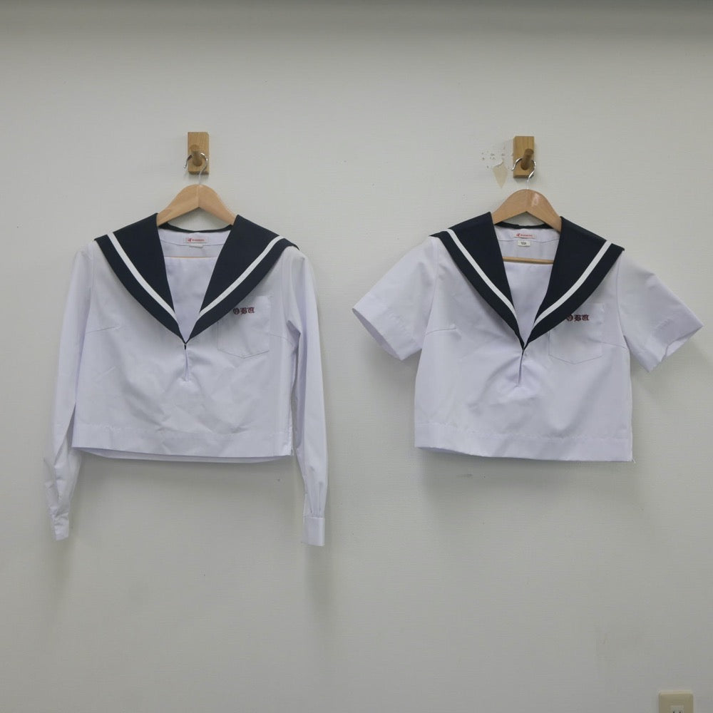 【中古】愛知県 大府高等学校 女子制服 3点（セーラー服・スカート）sf022201