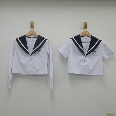 【中古】愛知県 大府高等学校 女子制服 3点（セーラー服・スカート）sf022201