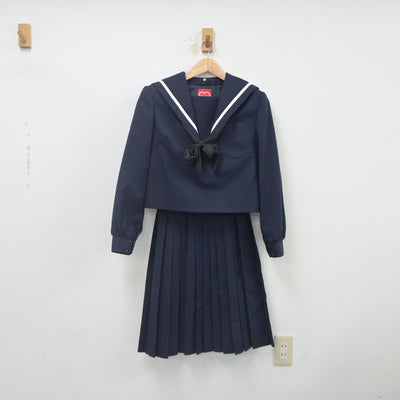 【中古】愛知県 大府高等学校 女子制服 4点（セーラー服・スカート）sf022202