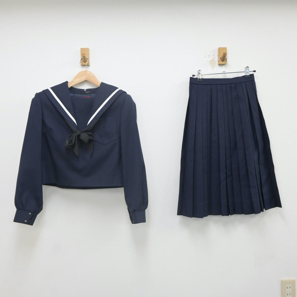 【中古】愛知県 大府高等学校 女子制服 4点（セーラー服・スカート）sf022202