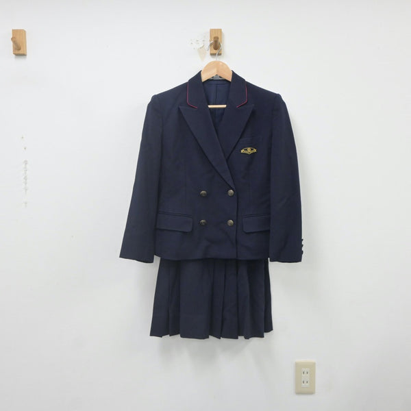 【中古】東京都 早稲田実業高等部 女子制服 2点（ブレザー・スカート）sf022204