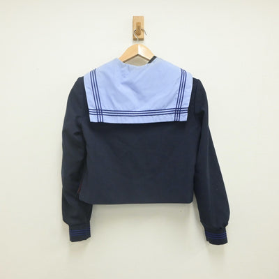 【中古】大阪府 淡路中学校 女子制服 3点（セーラー服・スカート）sf022205