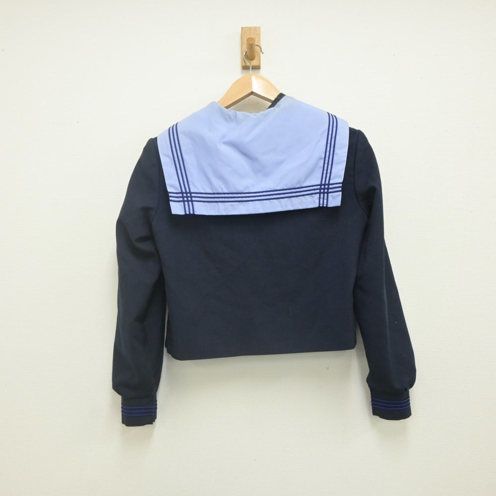 【中古】大阪府 淡路中学校 女子制服 3点（セーラー服・スカート）sf022206