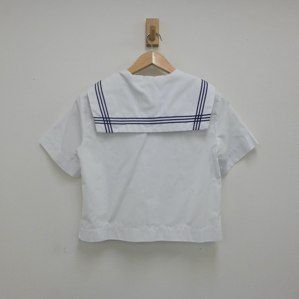 【中古】大阪府 淡路中学校 女子制服 3点（セーラー服・スカート）sf022208