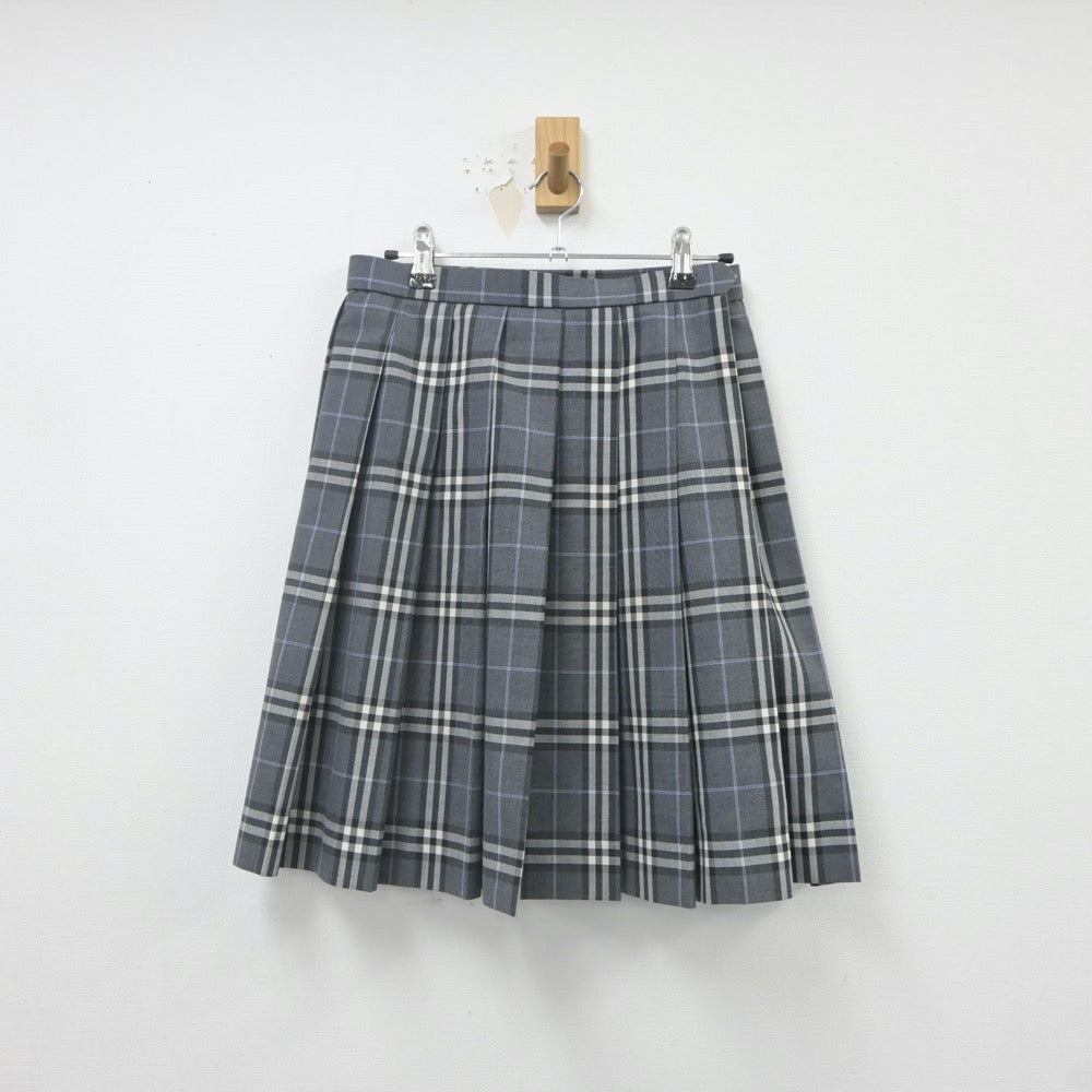 【中古】東京都 深川高等学校 女子制服 2点（ニットベスト・スカート）sf022216