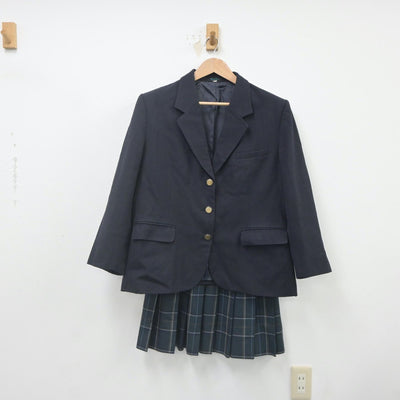 【中古】富山県 龍谷富山高等学校 女子制服 3点（ブレザー・スカート）sf022219