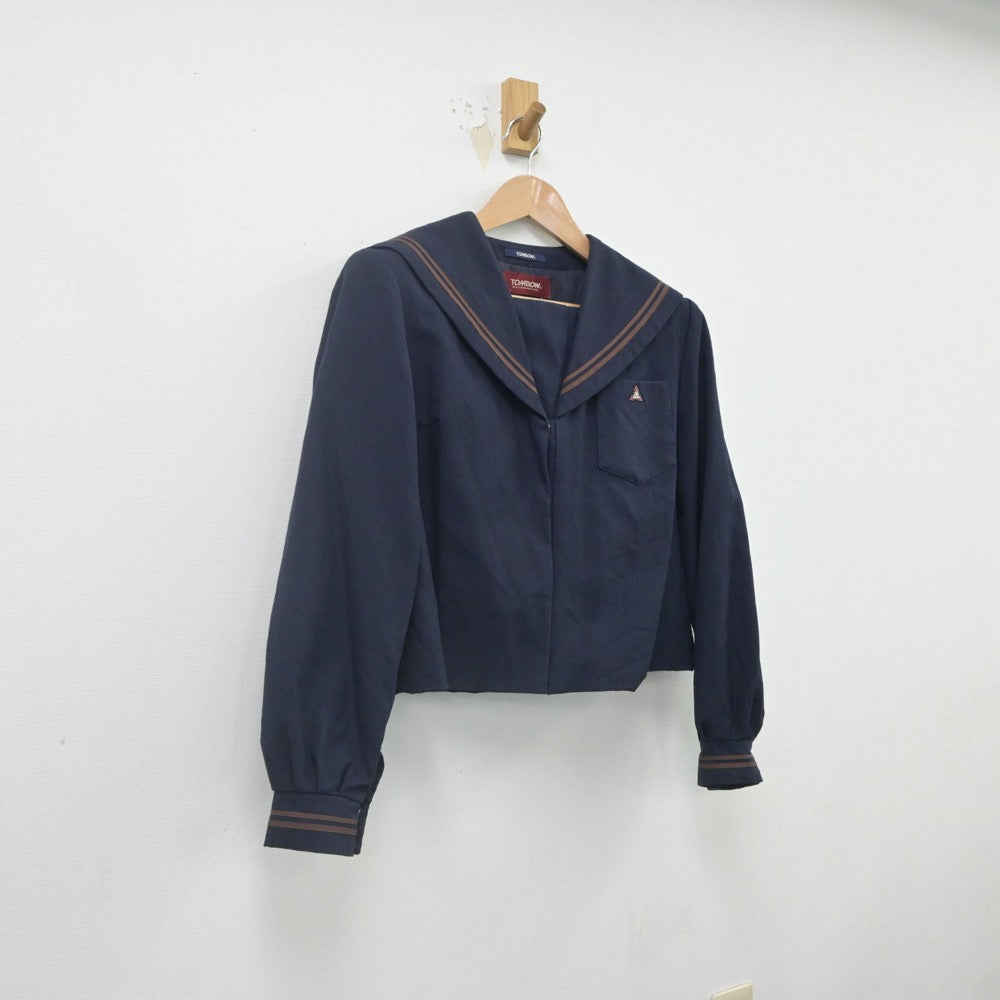 【中古】富山県 新湊高等学校 女子制服 2点（セーラー服）sf022223