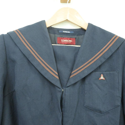 【中古】富山県 新湊高等学校 女子制服 2点（セーラー服）sf022223