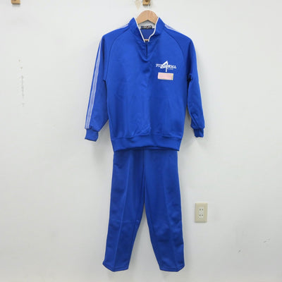 【中古】福島県 福島第四中学校 女子制服 2点（ジャージ 上・ジャージ 下）sf022225