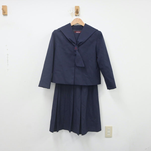 【中古制服】福島県 福島第四中学校 女子制服 3点（セーラー服・シャツ・スカート）sf022229【リサイクル学生服】 | 中古制服通販パレイド