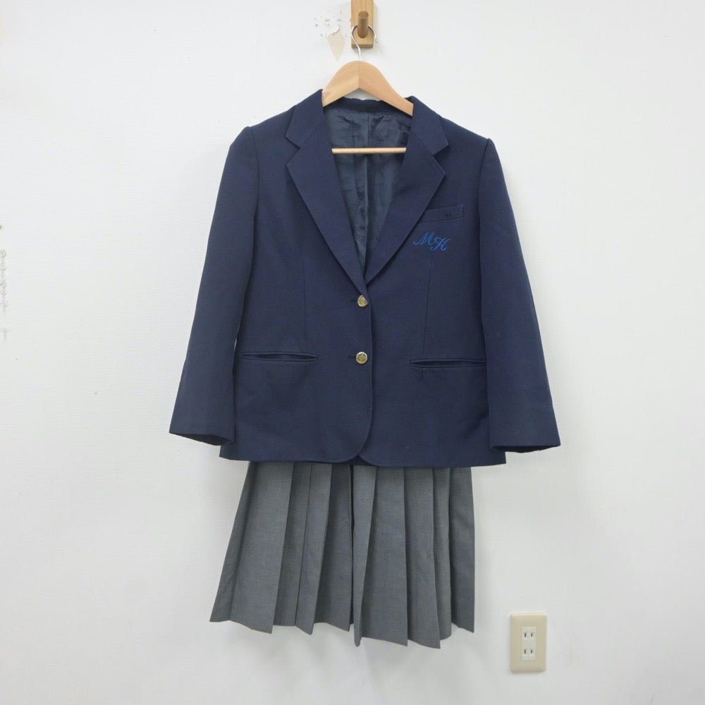 【中古】愛知県 六ツ美北中学校 女子制服 2点（ブレザー・スカート）sf022232