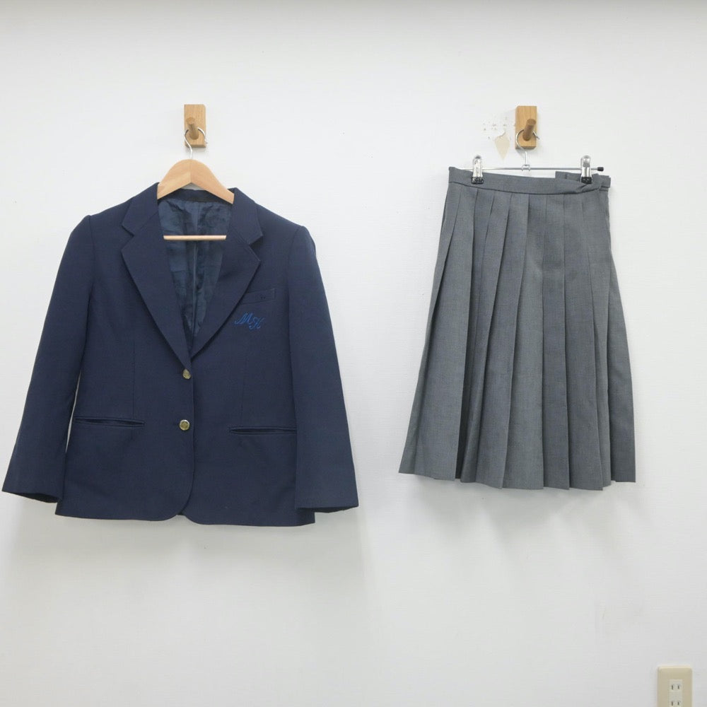 【中古】愛知県 六ツ美北中学校 女子制服 2点（ブレザー・スカート）sf022232