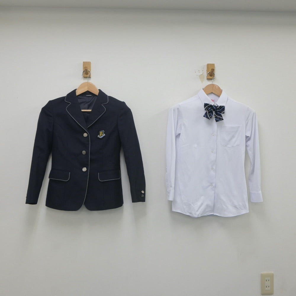 【中古】宮城県 八乙女中学校 女子制服 4点（ブレザー・シャツ・スカート）sf022239