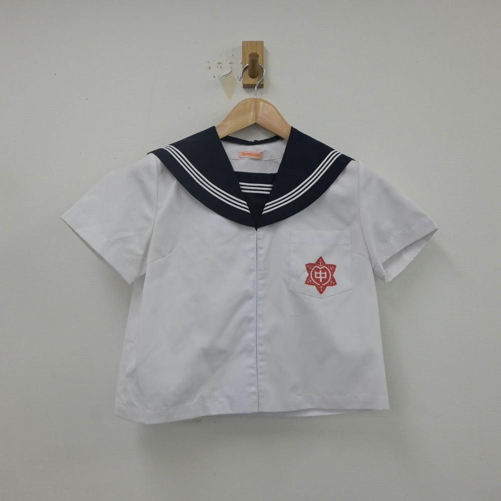 【中古】富山県 新湊南部中学校 女子制服 2点（セーラー服・セーラー服）sf022243