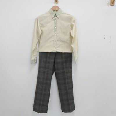 【中古】群馬県 高崎経済大学附属高等学校 女子制服 2点（シャツ・ズボン）sf022254