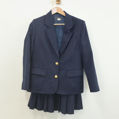 【中古】埼玉県 越ヶ谷高等学校 女子制服 3点（ブレザー・ニット・スカート）sf022265