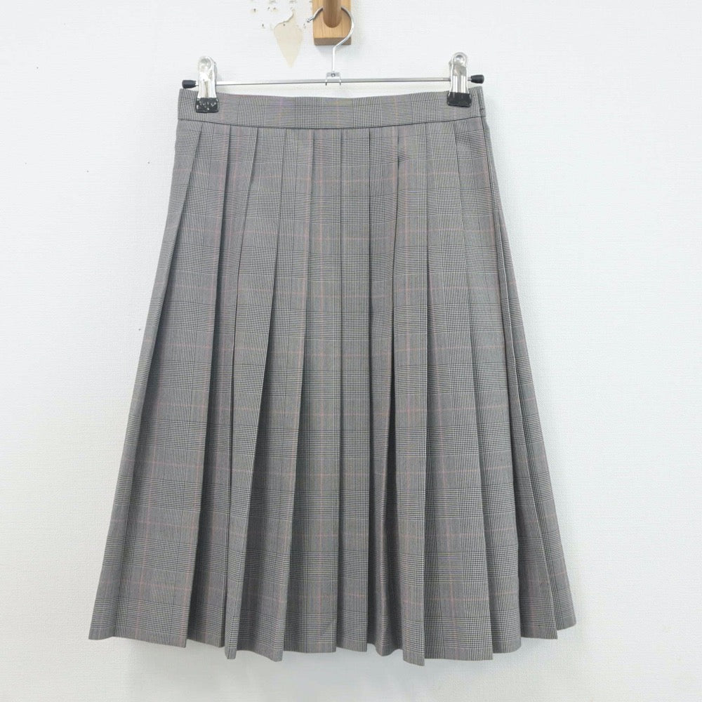 【中古】福岡県 西南学院高等学校 女子制服 2点（ニットベスト・スカート）sf022269