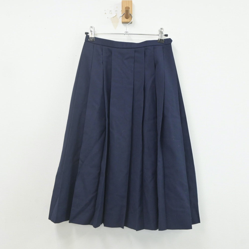 【中古】福島県 福島成蹊高等学校 女子制服 4点（ブレザー・ニット・スカート）sf022276