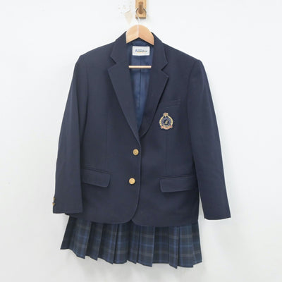 【中古】神奈川県 六会中学校 女子制服 3点（ブレザー・スカート）sf022281