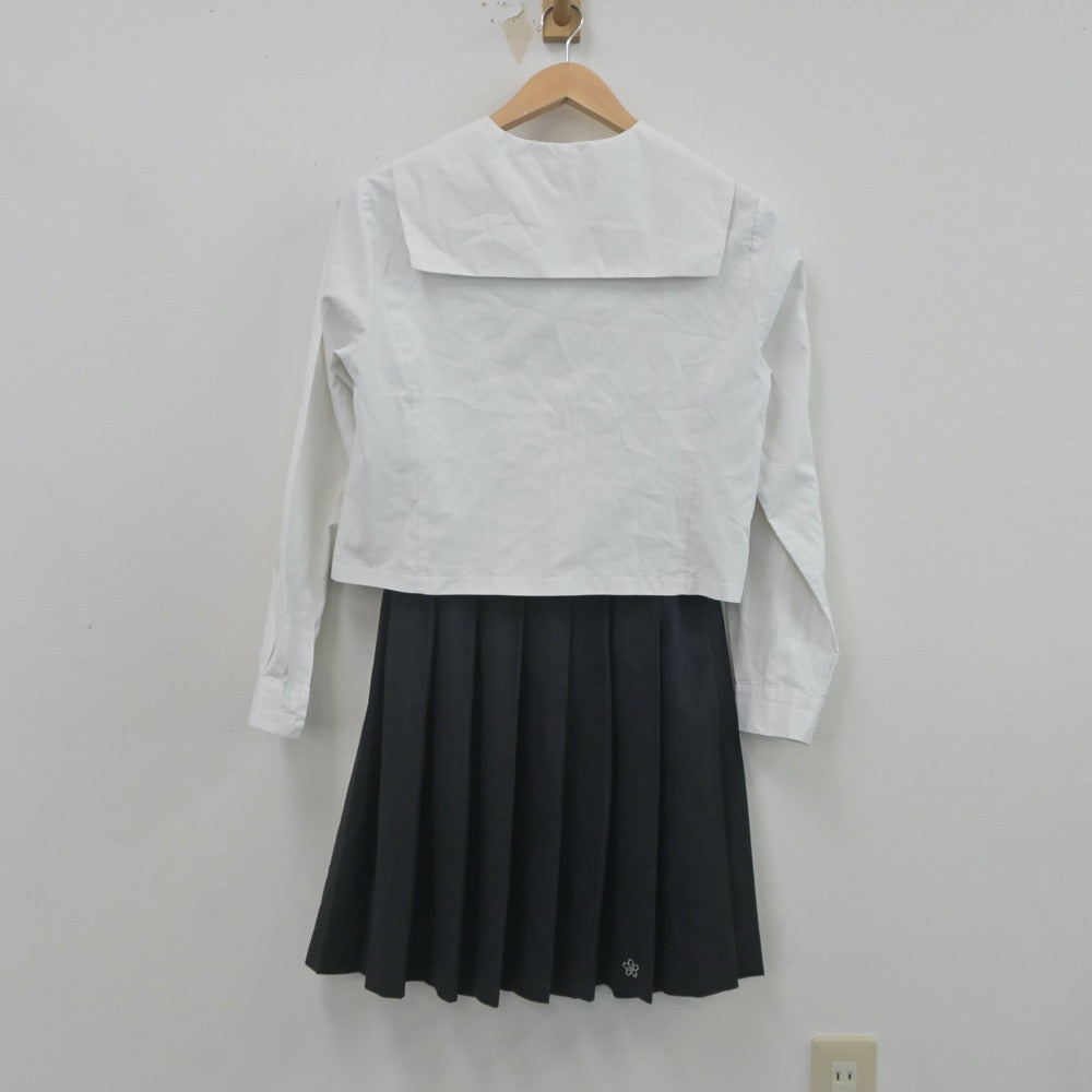 【中古】岡山県 岡山大安寺中等教育学校 女子制服 3点（シャツ・セーラー服・スカート）sf022283