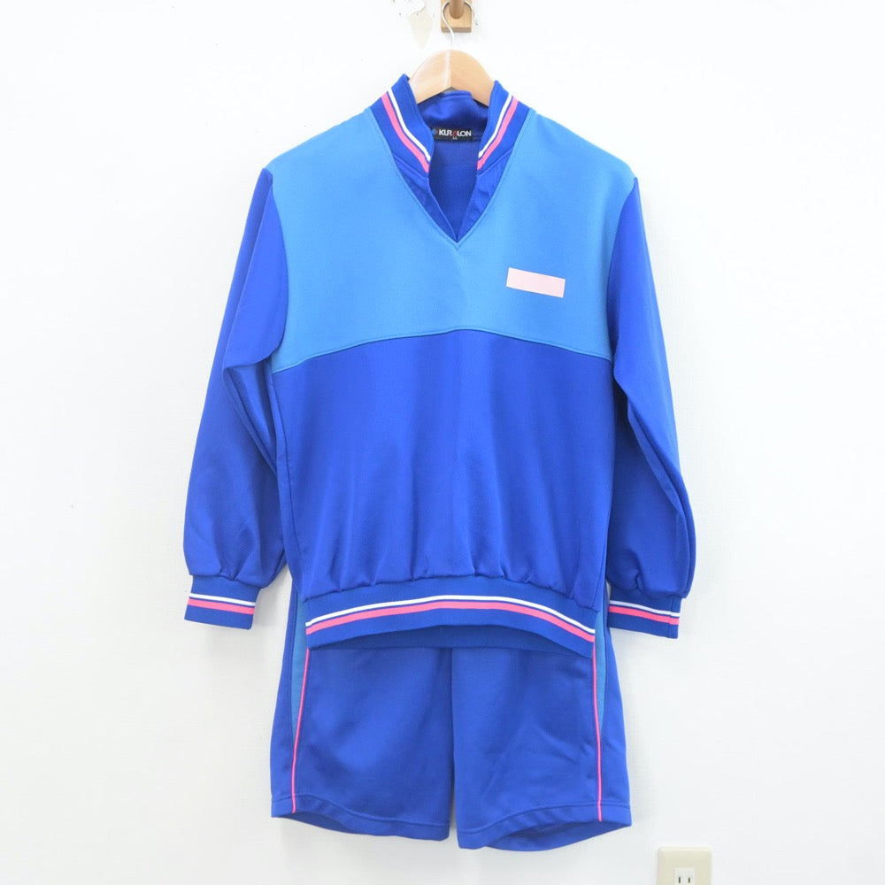 【中古】福島県 福島成蹊高等学校 女子制服 2点（ジャージ 上・体操服 下）sf022285