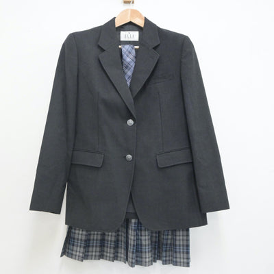 【中古】 学校名不明 女子制服 4点（ブレザー・スカート）sf022295