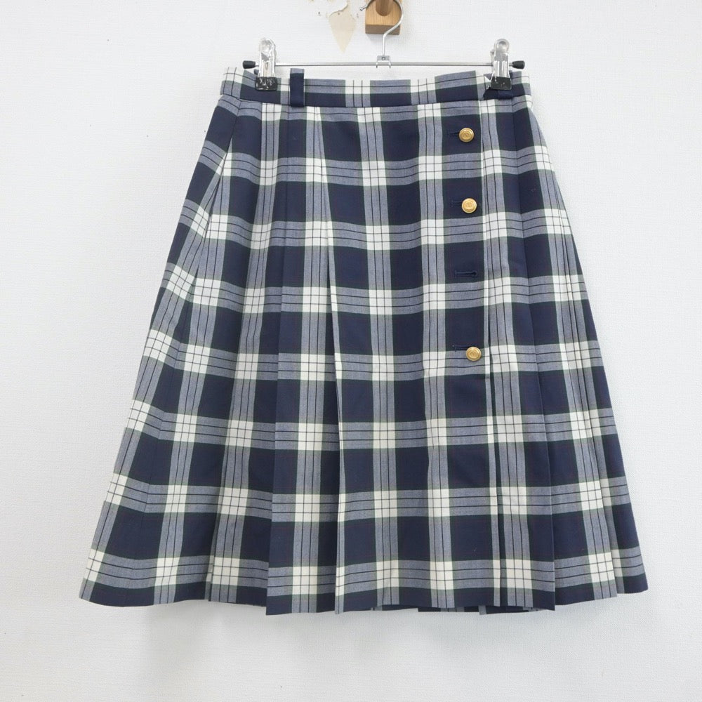 【中古】東京都 鶴川高等学校 女子制服 2点（セーラー服・スカート）sf022303