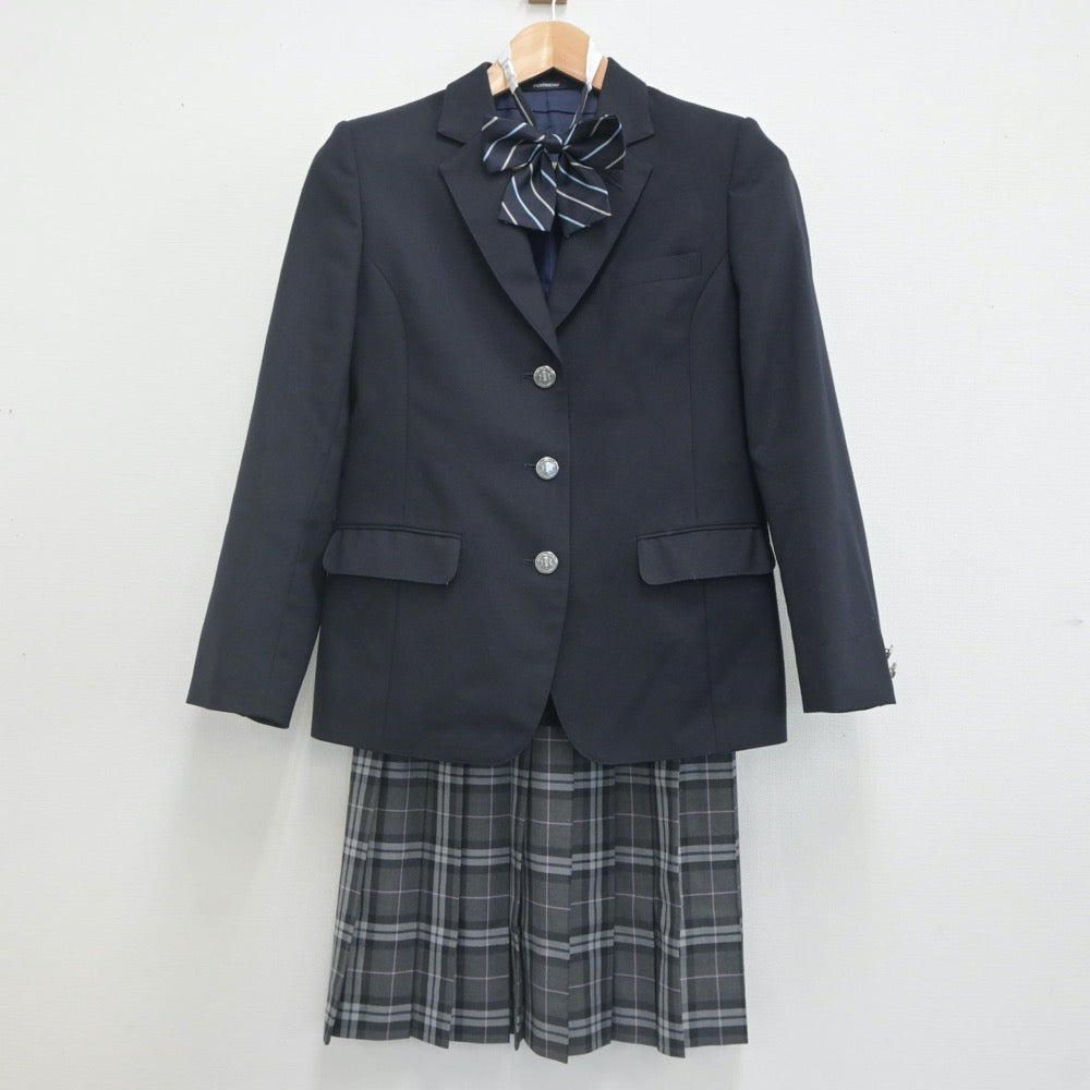 【中古】東京都 小岩高等学校 女子制服 6点（ブレザー・スカート・スカート）sf022305