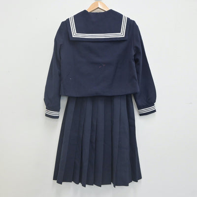 【中古】広島県 比治山女子高等学校 女子制服 2点（セーラー服・スカート）sf022308