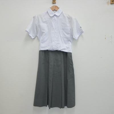 【中古】兵庫県 伊川谷北高等学校 女子制服 3点（シャツ・スカート）sf022318