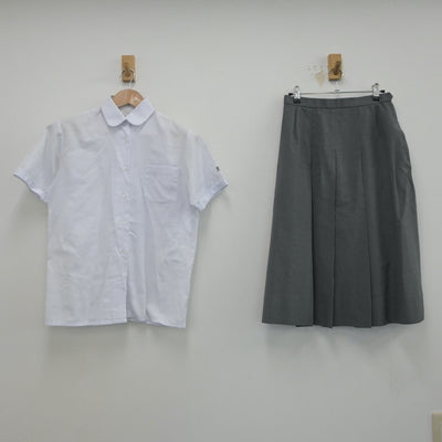 【中古】兵庫県 伊川谷北高等学校 女子制服 3点（シャツ・スカート）sf022318