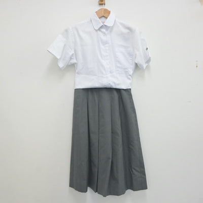 【中古】兵庫県 伊川谷北高等学校 女子制服 2点（シャツ・スカート）sf022319