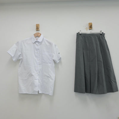 【中古】兵庫県 伊川谷北高等学校 女子制服 2点（シャツ・スカート）sf022319