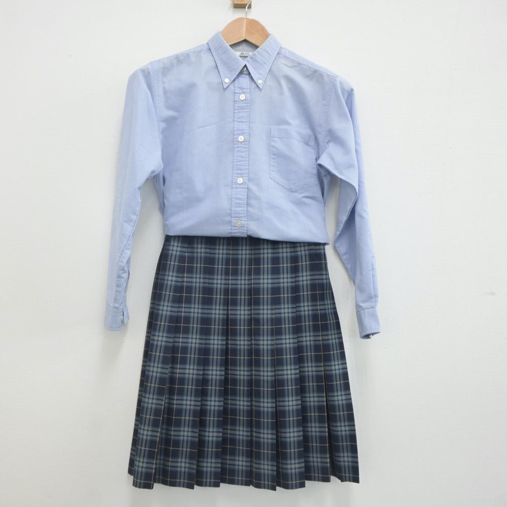 【中古】兵庫県 須磨学園高等学校 女子制服 2点（シャツ・スカート）sf022325