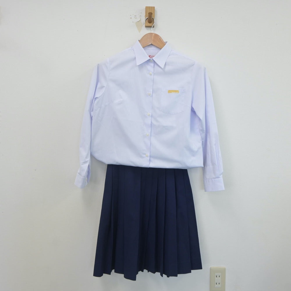 【中古】京都府 京都女子中学校・高等学校 女子制服 5点（ブレザー・シャツ・スカート）sf022331